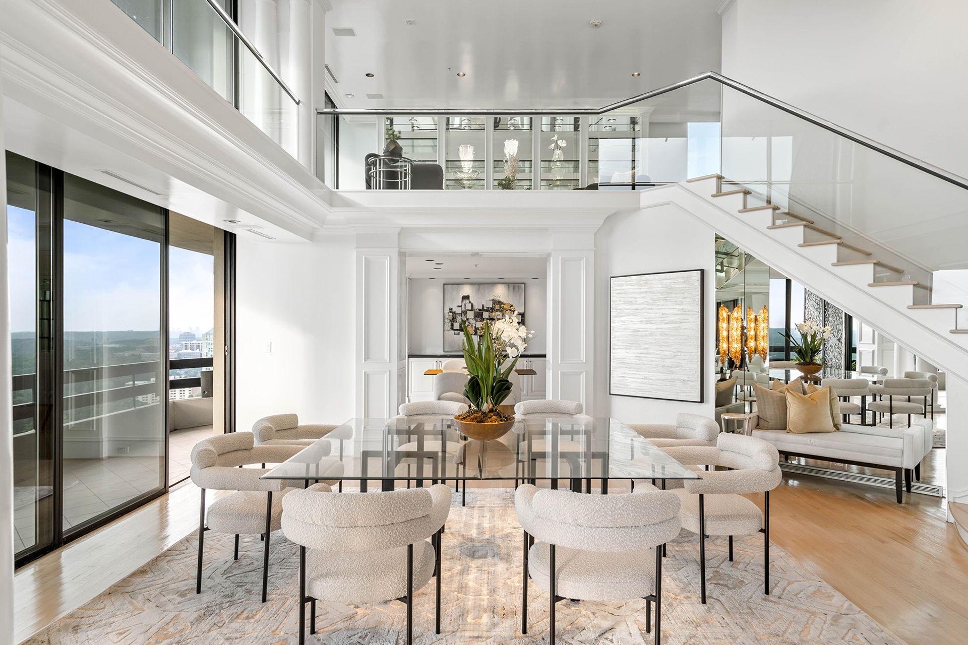 Staged main room showing clear buyer flow and scale