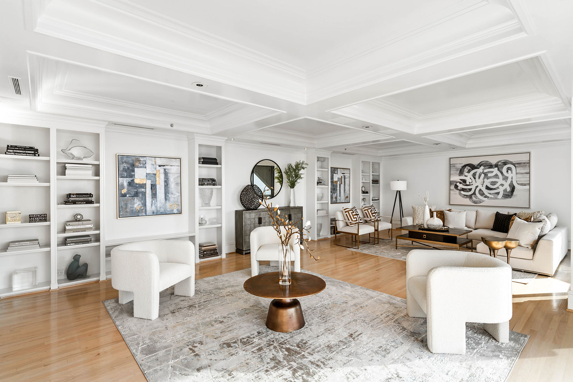 Staged Atlanta living room showing buyer-ready presentation